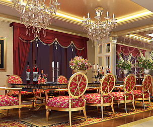 Luxury fashion European restaurant 1848