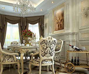 Luxury fashion European restaurant 1854