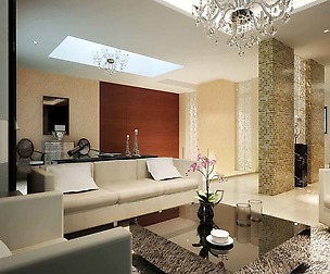 The luxurious modern living room 1812