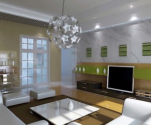 Deluxe modern living room 1823