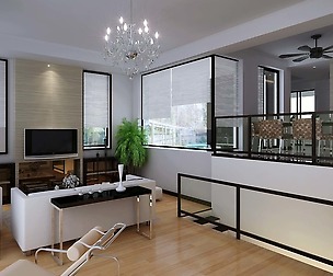 Deluxe modern living room 1832