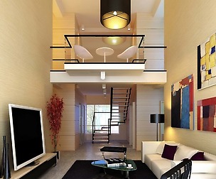 Deluxe modern living room 1838
