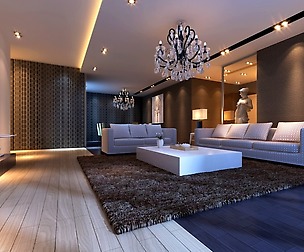 Deluxe modern living room 1846