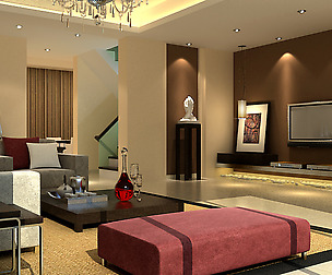 The luxurious modern living room 1848