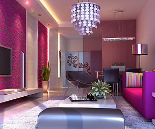 Deluxe modern living room 1858