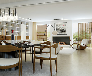 The luxurious modern living room 1862
