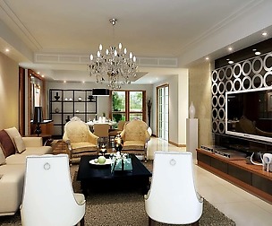 The luxurious modern living room is 1882