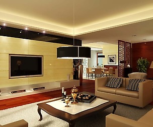 Deluxe modern living room 1883