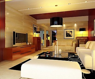 Deluxe modern living room 1887