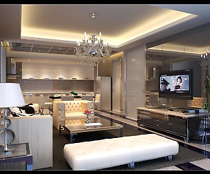 The luxurious modern living room is 1894