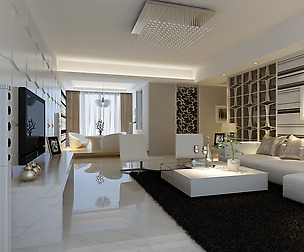 Deluxe modern living room 1896