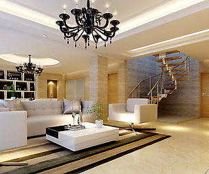 Deluxe modern living room 18100