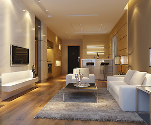 Deluxe modern living room 18101