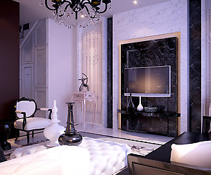 white style concise European living room 1787
