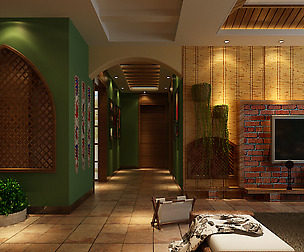 Balinese style living room 1845