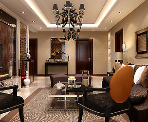 Stylish retro European living room 1795