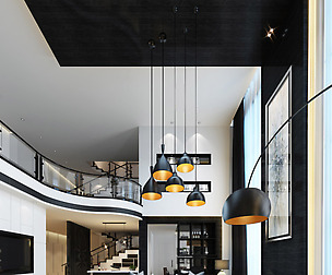 Stylish luxury home decoration - living room 6105