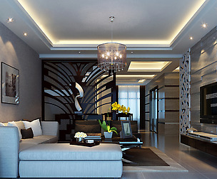 Stylish luxury home decoration - living room 6113