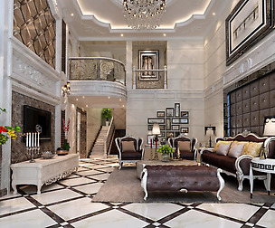 Stylish luxury home decoration - living room 6114