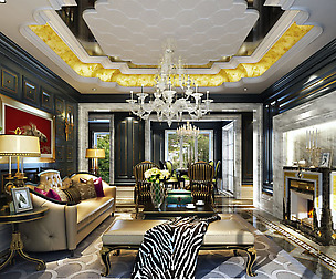Stylish luxury home furnishings - living room 6115