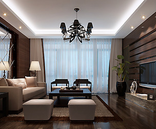 Stylish luxury home decoration - living room 6116
