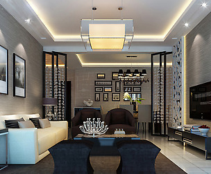 Stylish luxury home decoration - living room 6118