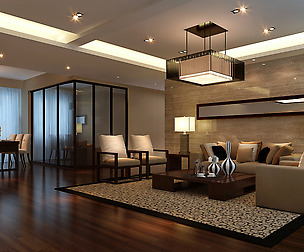 Stylish luxury home decoration - living room 6119
