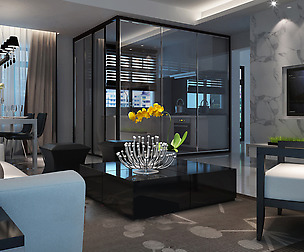 Stylish luxury home decoration - living room 6120