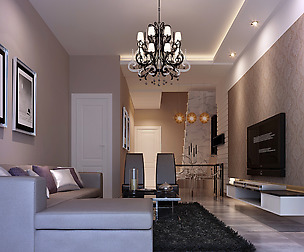 Stylish luxury home decoration - living room 6122