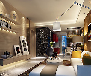 Stylish luxury home decoration - living room 6127