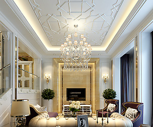 Stylish luxury home decoration - living room 6129