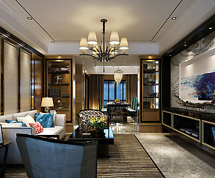 Stylish luxury home decoration - living room 6130