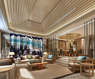 Stylish luxury home decoration - living room 6132
