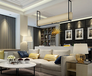 Stylish luxury home decoration - living room 6133
