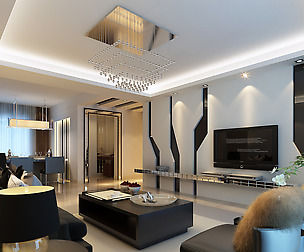 Stylish luxury home decoration - living room 6140