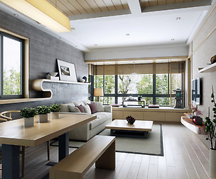 Stylish luxury home furnishings - living room 6142