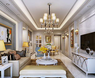 Stylish luxury home decoration - living room 6144
