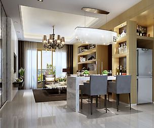 Stylish luxury home decoration - living room 6150