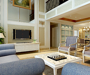 European double living room restaurant 1751