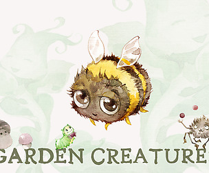 9 watercolor fairy garden creatures