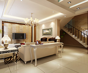 ashionable and concise European living room 1782