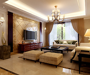 Style concise European living room restaurant 1757