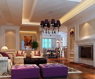 Style concise European living room 1775