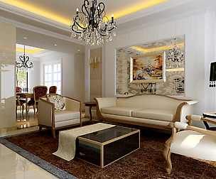European living room entrance garden 1759