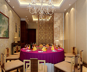 ashionable Chinese reversionary dining room 1810