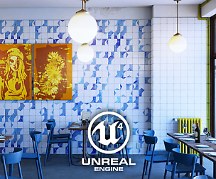 Bistro Scene - Asset Pack (UE4 Realtime Archviz)