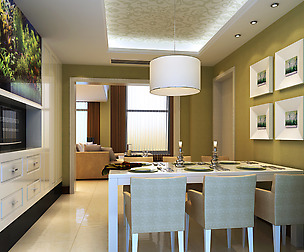 Modern style double living room 1816