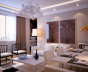 Modern style living room 1814