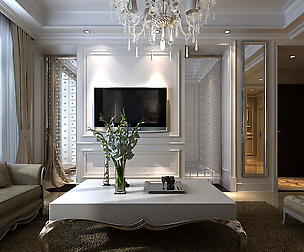 Modern fashionable living room study 1829