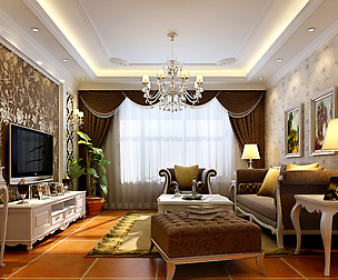 Modern style European living room 1835